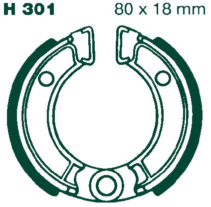EBC Remschoenen set H301