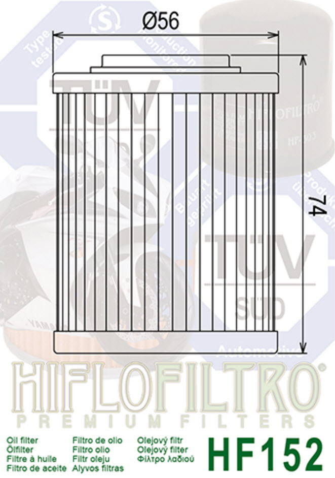 OLIEFILTER HIFLO HF152